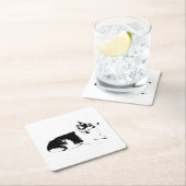 横方向一時停止 スクエアペーパーコースター (インサイチュ)