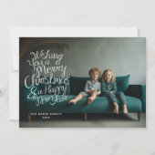 横書お洒落き手書き シーズンカード (正面)