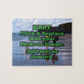 横書きクリックを作成する簡単 ジグソーパズル (横)