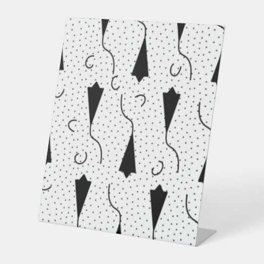 横書きグレーのペデスタル記号 台座サイン (正面)