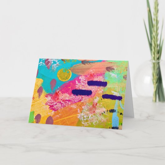 横書きノートカード(毎日ハッピーカード) ノートカード (正面)