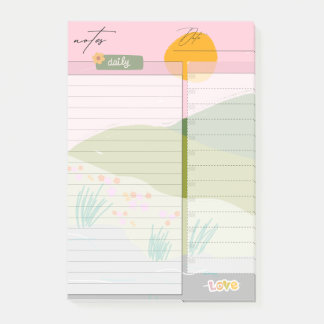 横書きノートプランリスト ポストイット