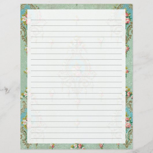 横書き書の文房具紙 (正面)