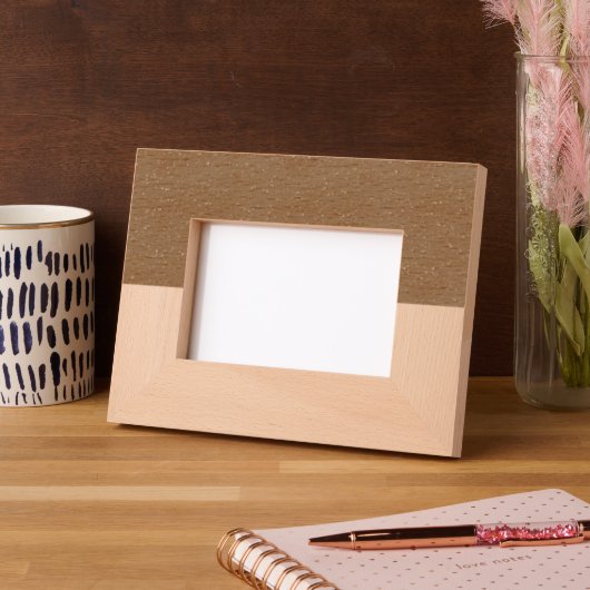 横木カスタム枠 – クルミ材とメープル レーザー彫刻フレーム (左)