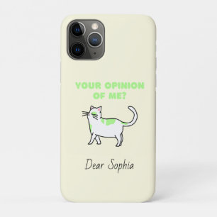 横柄な黄色い猫 iPhone 11 PROケース