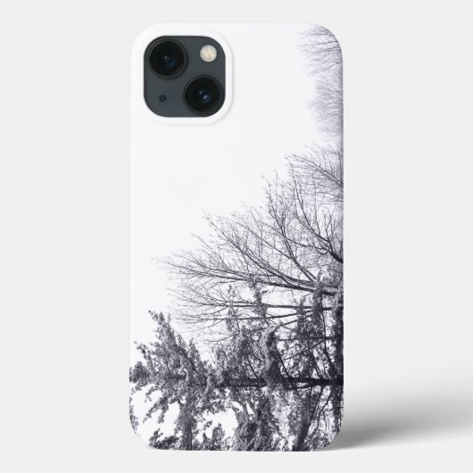 横構図の雪景色の樹々 Case-Mate iPhoneケース (裏面)