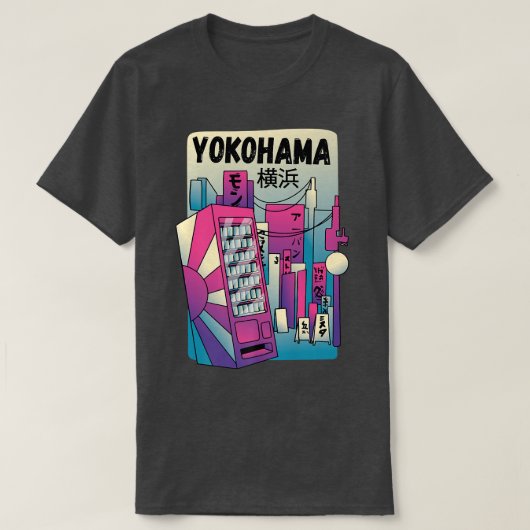 横浜ジャパン横浜市都市 Tシャツ (デザイン正面)