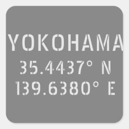 横浜緯度経度 スクエアシール
