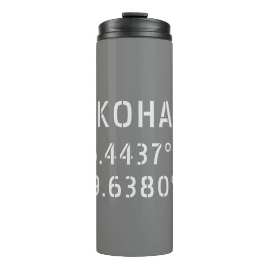 横浜緯度経度 タンブラー (正面)