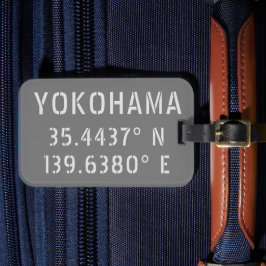 横浜緯度経度 ラゲッジタグ