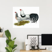 横浜：銀ダックウィングペア ポスター (ホームオフィス)