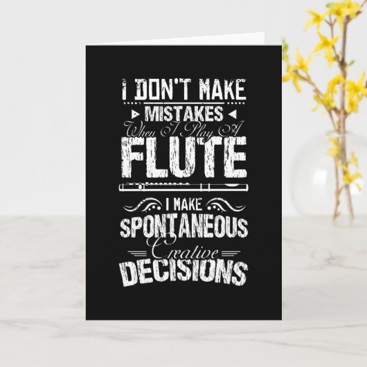 横笛 カード (黄色い花)