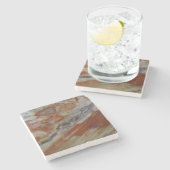 横紋石化木材 ストーンコースター (横)