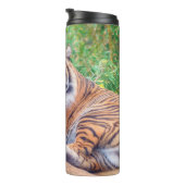 横素晴らし倒し虎の写真 タンブラー (回転右)