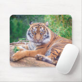横素晴らし倒し虎の写真 マウスパッド (マウス)