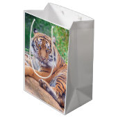 横素晴らし倒し虎の写真 ミディアムペーパーバッグ (裏面アングル)