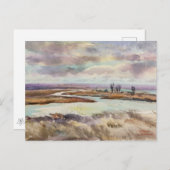 横絵画景ワイルド自然アート ポストカード (正面/裏面)