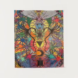 横線の天使 タペストリー