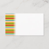 横線カラフルCinco de Mayo Fiesta プレイスカード (正面)