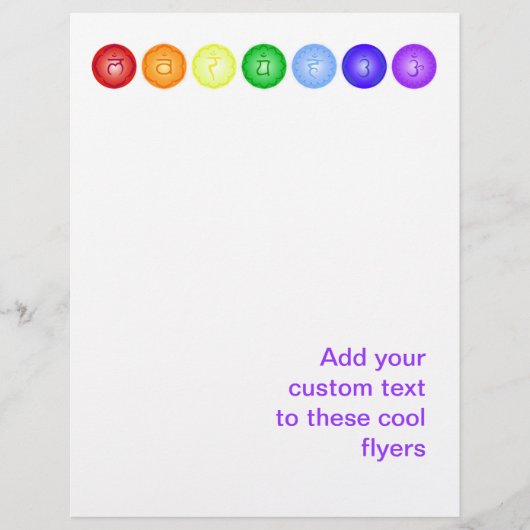 横線フライヤーのチャクラ7 チラシ (正面)