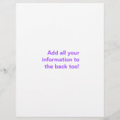 横線フライヤーのチャクラ7 チラシ (裏面)