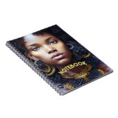 横線空白の付きスパイラルノートブック6 x 9 ノートブック (右側)