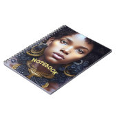 横線空白の付きスパイラルノートブック6 x 9 ノートブック (左側)