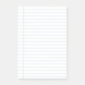 横罫線の付いたノートブック付箋 ポストイット (正面)