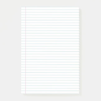 横罫線の付いたノートブック付箋 ポストイット