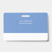 横置きパーソナライズされたスタッフフォトIDラベルバーコード バッジ (Back)