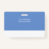 横置きパーソナライズされたスタッフフォトIDラベルバーコード バッジ (裏面)