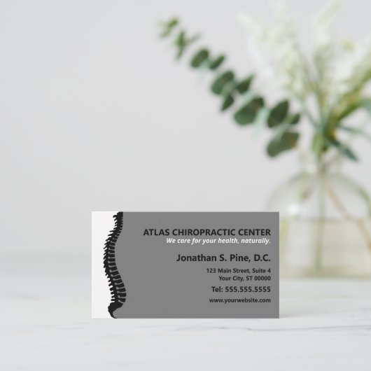 横脊椎カイロプラクター多重アポイントメント 予約カード (スタンド正面)