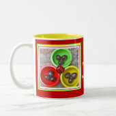 横都市さくらんぼのマグ ツートーンマグカップ (左)