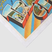 横都市ミシガン州MIのヴィンテージ旅行記念品 薄葉紙 (詳細)