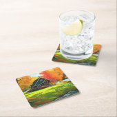 横長自然背景–46556 スクエアペーパーコースター (インサイチュ)