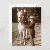 横鞍のカップル ポストカード (正面/裏面)