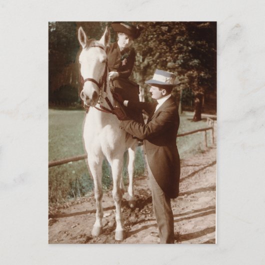 横鞍のカップル ポストカード (正面)