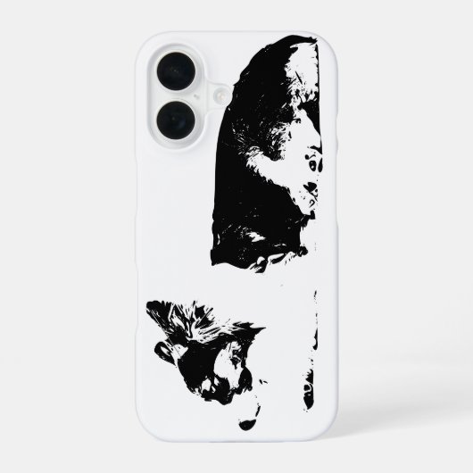 横顔のひととき、秋の静寂 iPhone 16ケース (裏面)