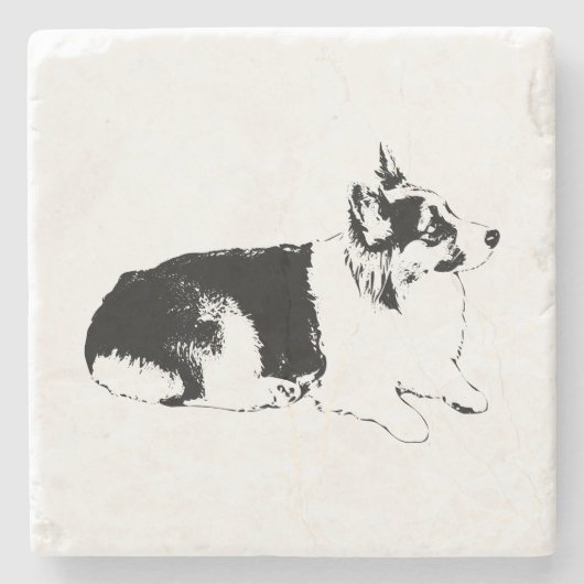 横顔の一瞬 ストーンコースター (正面)