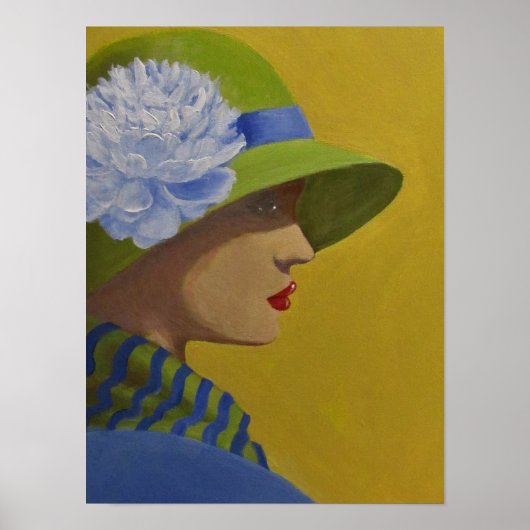 横顔の婦人 ポスター (正面)