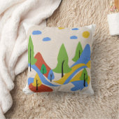 横鮮やか方枕 クッション (ブランケット)