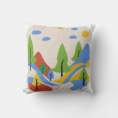 横鮮やか方枕 クッション (正面)