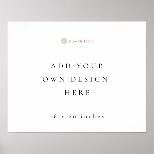 横20x16インチポスター記号 ポスター (正面)