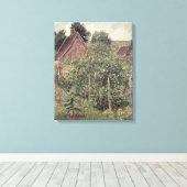 横(コテージ屋根あり), 1899 キャンバスプリント (インサイチュ (ウッドフロア))