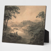 横(ペンと水墨) フォトプラーク (側面)