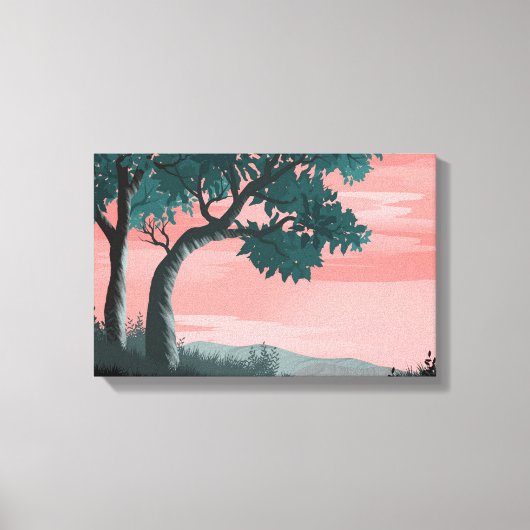 横 | Zazzle_Growshop。 キャンバスプリント (正面)