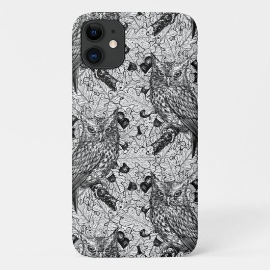 樫の木の中のフクロウ Case-Mate iPhoneケース (裏面)