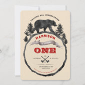 樵くまの誕生日の招待状 招待状 (正面)