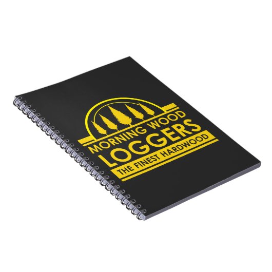 樵のギフト-朝の木製の自動記録器森の住人 ノートブック (右側)