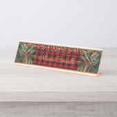 樵のシックな休日Deskplateか座席表 デスクネームプレート (正面)